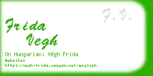 frida vegh business card